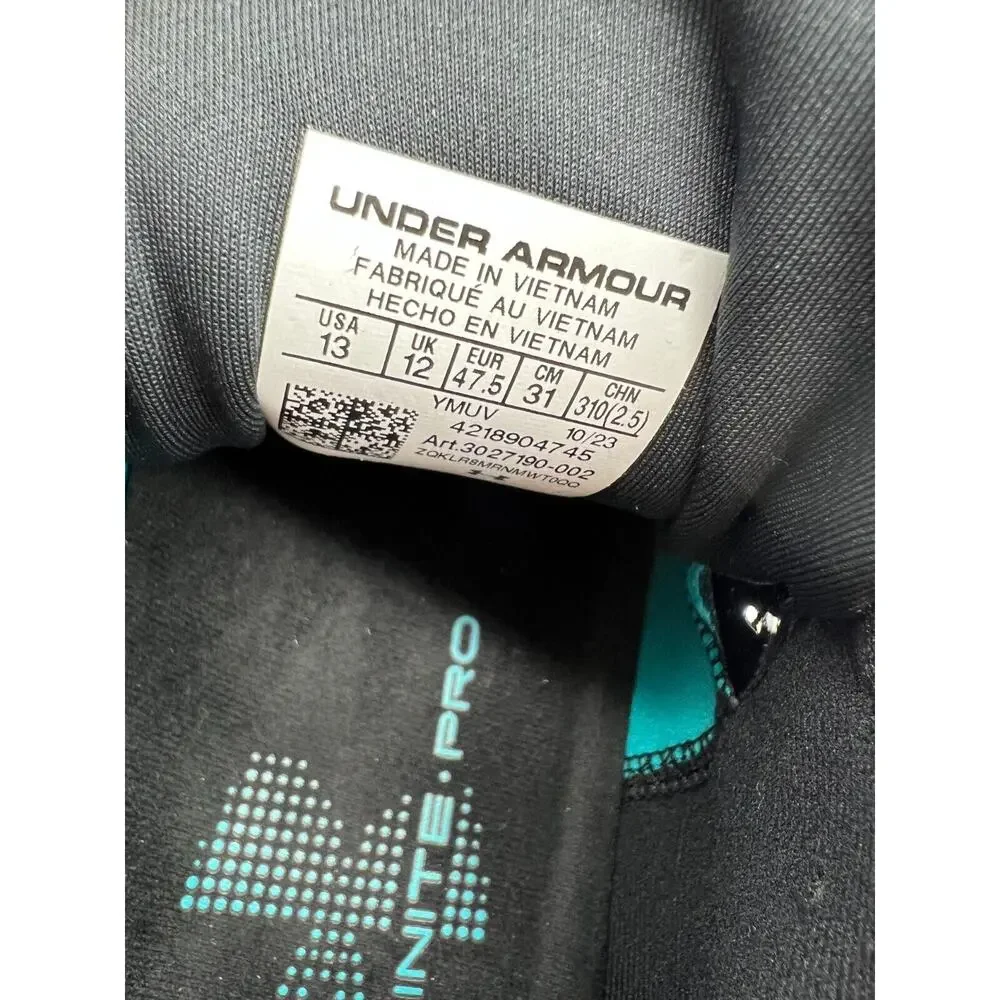 Under Armour HOVR Infinite Pro Black Hydro Teal 3027190 002 Men's 13